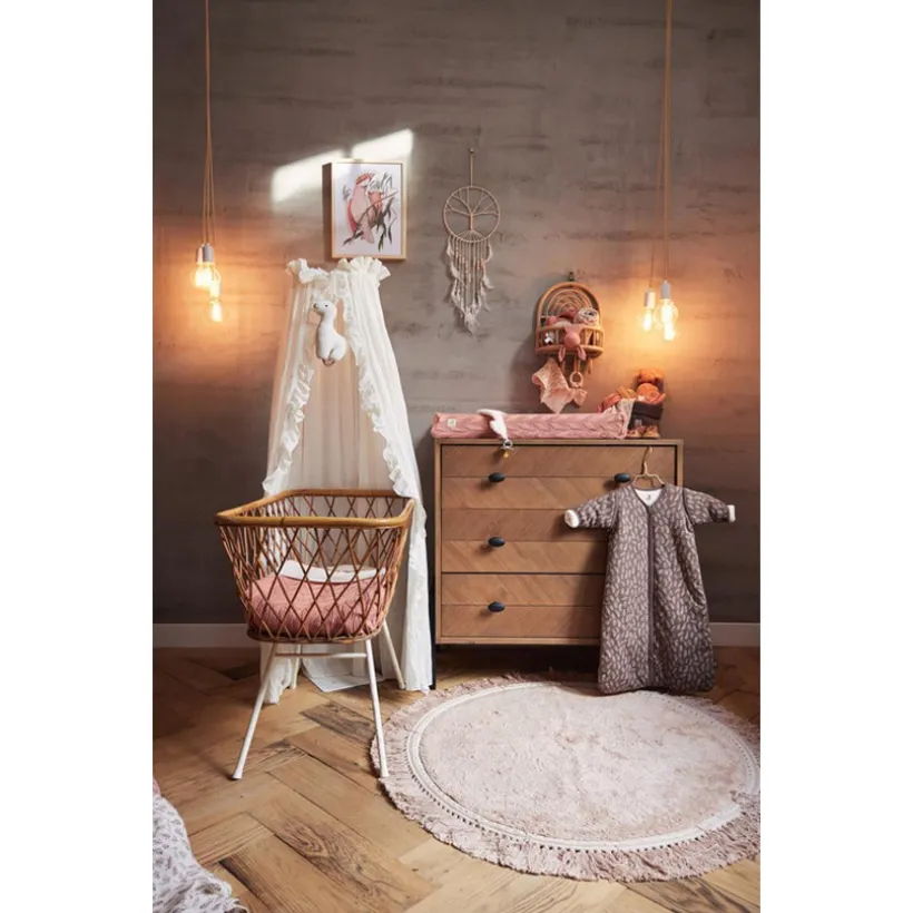 Ciel de lit Vintage avec volants 155cm Ruffle Ivory