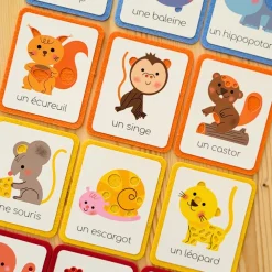 Coffret de 12 cartes-imagiers à toucher sur les animaux