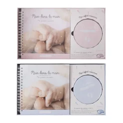 Coffret de naissance avec album et empreinte (coloris aléatoire)