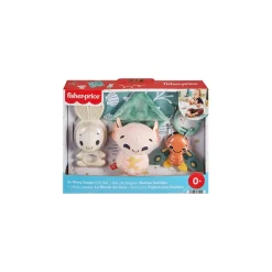 Coffret de naissance avec carré en tissu + 3 hochets
