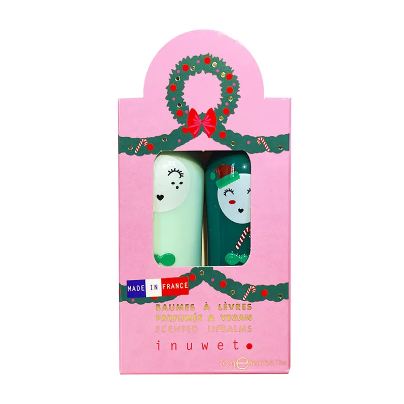 Coffret duo Noël baumes à lèvres parfumés Star Sequins pomme/cerise