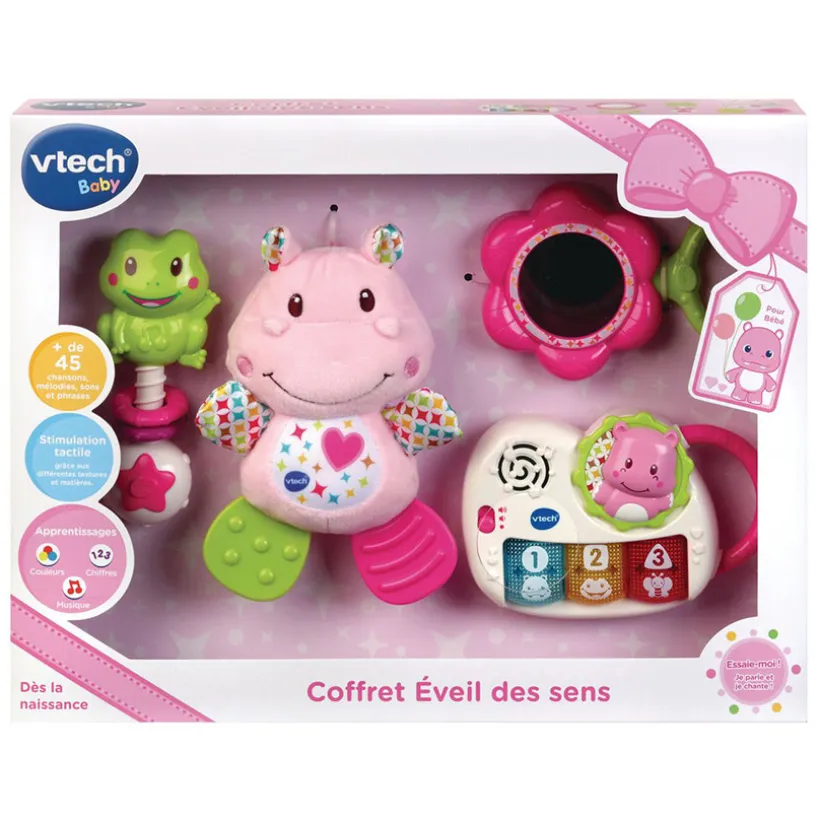 Coffret naissance - Eveil des sens - Rose
