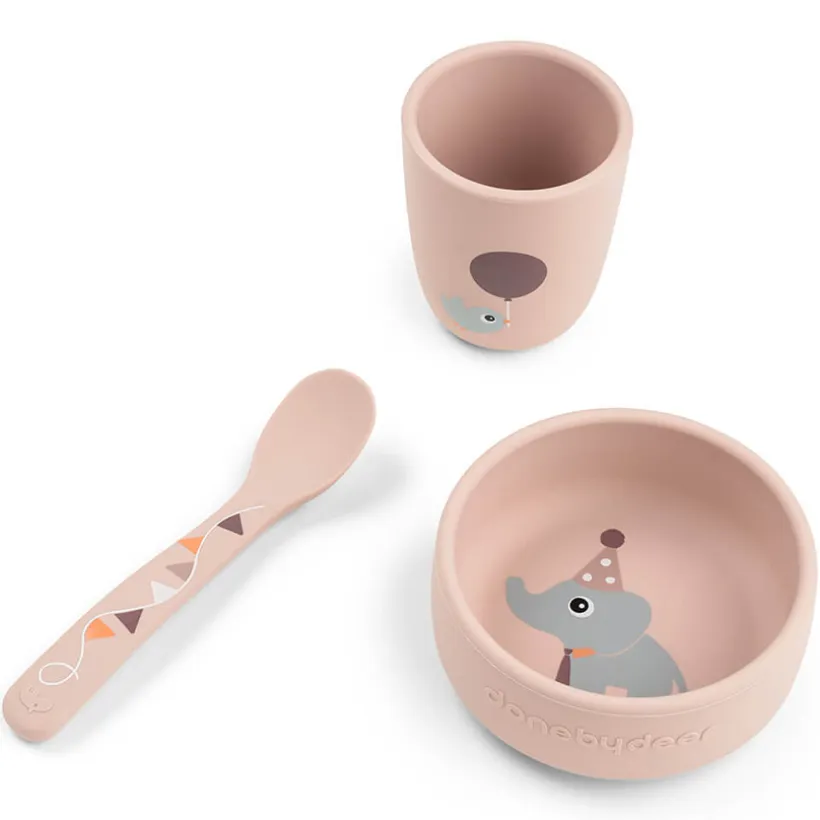Coffret Premier repas 3 pièces Celebration Rose