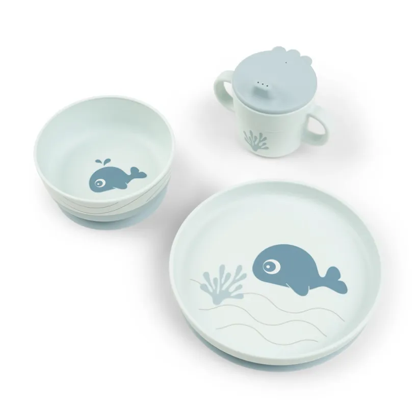 Coffret repas 3 pièces Foodie Wally bleu