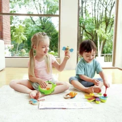 Coffret sensoriel 1er âge en bois 5 pièces