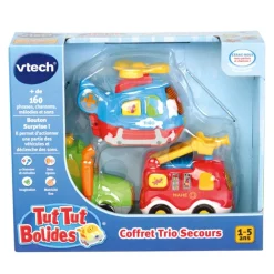 Coffret trio de véhicules de secours Tut tut Bolides
