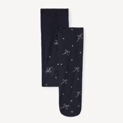 Collant fin imprimé nœuds pour fille