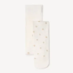 Collant épais imprimé pois brillants pour bébé fille
