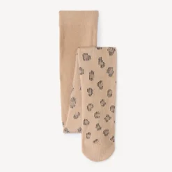 Collants épais imprimé léopard pour fille