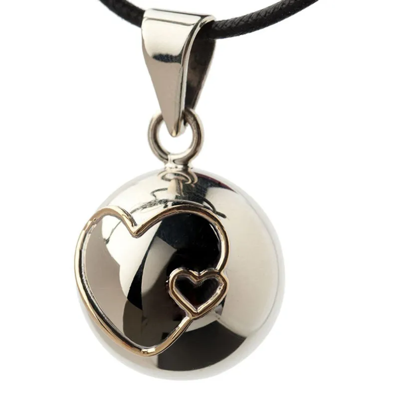 Collier Bola Double Coeur