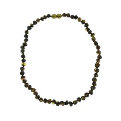 Collier d'ambre pour adulte à vis gray