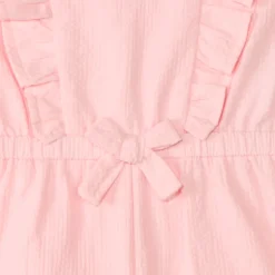 Combinaison courte effet gaufré pour bébé fille