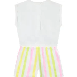 Combinaison courte 2 en 1 en jersey fantaisie pour fille