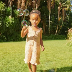 Combinaison courte imprimé fantaisie pour bébé fille