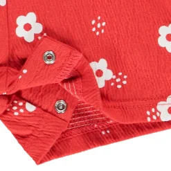Combinaison courte imprimé fleurs pour bébé fille