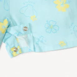 Combinaison courte imprimé fleurs pour bébé fille