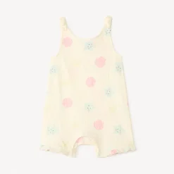 Combinaison courte imprimé plage pour bébé fille