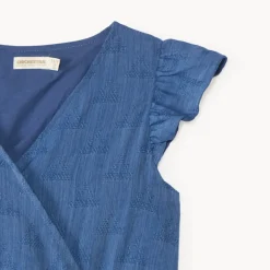 Combinaison courte portefeuille avec nœud pour fille