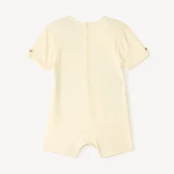 Combinaison courte unie print croco et tigre pour bébé garçon