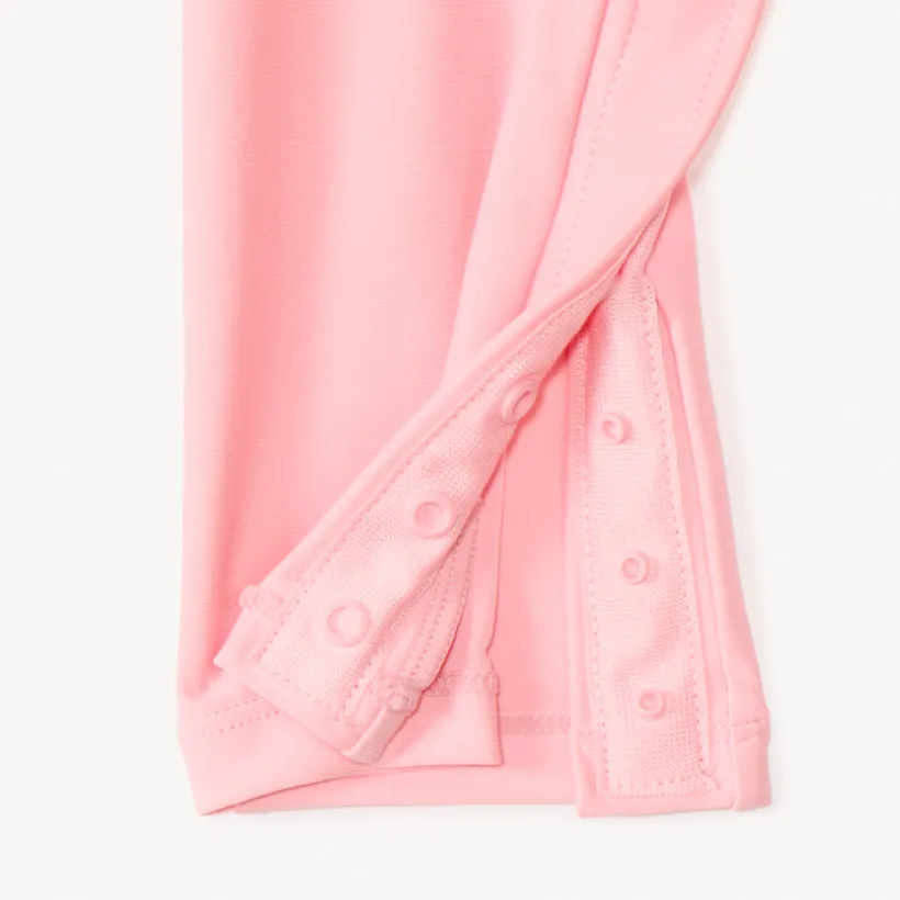 Combinaison de bain anti-UV rose pour bébé fille