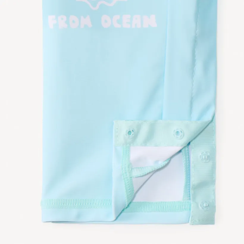 Combinaison de bain manches longues anti-UV print fantaisie pour bébé garçon