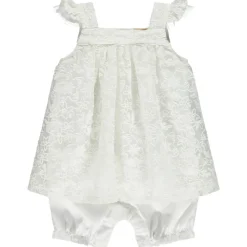 Combinaison de cérémonie brodée effet 2 en 1 pour bébé fille