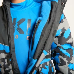 Combinaison de ski imprimé camouflage pour garçon