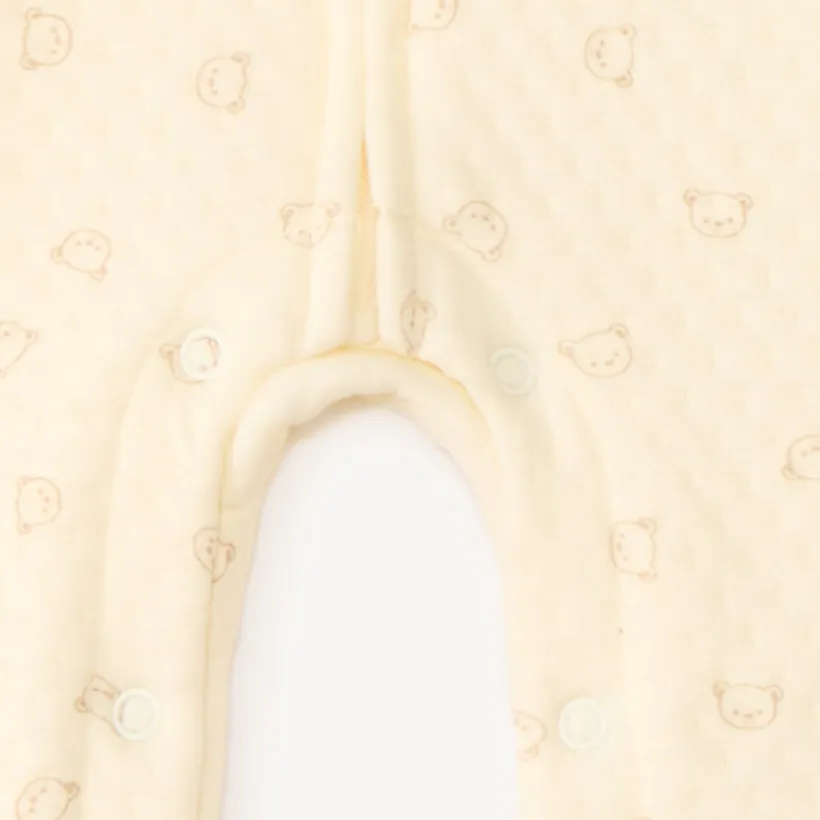 Combinaison en maille fantaisie imprimé ourson pour bébé fille