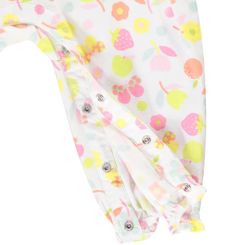 Combinaison longue imprimé fruits pour bébé fille