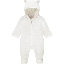 Combi-pilote en sherpa rose pour bébé fille