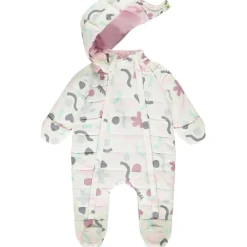 Combi-pilote imprimé arty pour bébé fille avec finitions différentes selon l'âge