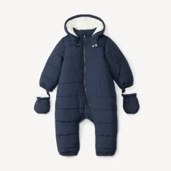 Combi-pilote matelassée unie pour bébé garçon avec finitions différentes selon l'âge