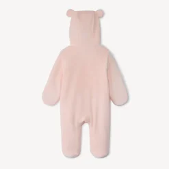 Combi-pilote uni avec capuche ludique pour bébé fille