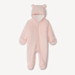 Combi-pilote uni avec capuche ludique pour bébé fille