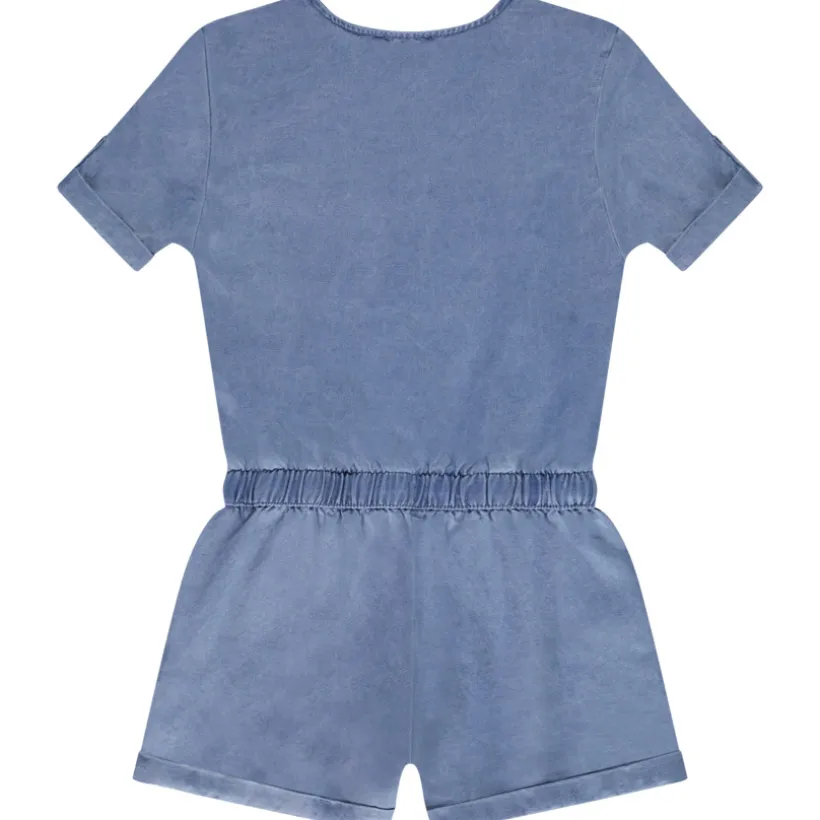 Combishort en viscose avec broderie pour fille
