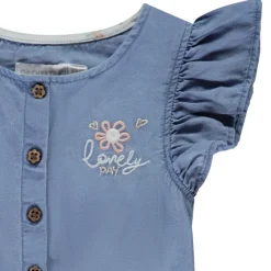 Combi-short fantaisie avec ceinture pour bébé fille