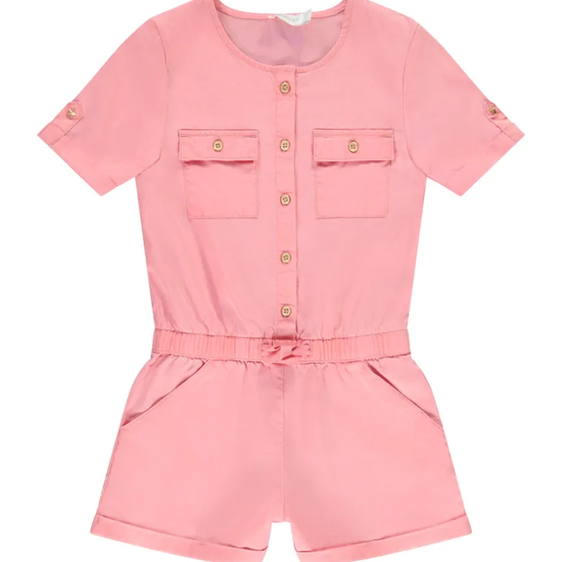 Combishort fluide à poches pour fille