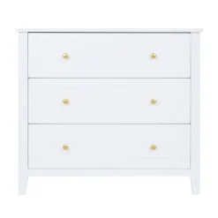 Commode Charlie 3 tiroirs blanche