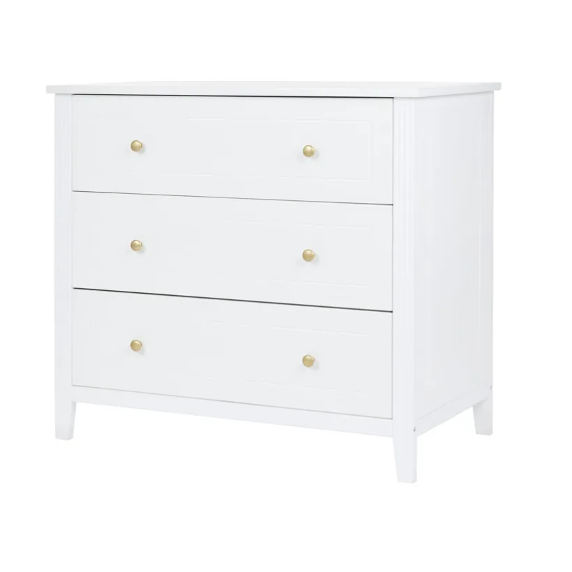 Commode Charlie 3 tiroirs blanche