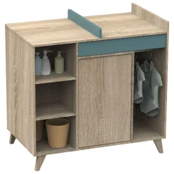 Commode et plan à langer Nova évolutive - Argile Douce