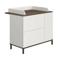 Commode à langer Lovely Aliv off white/dark walnut