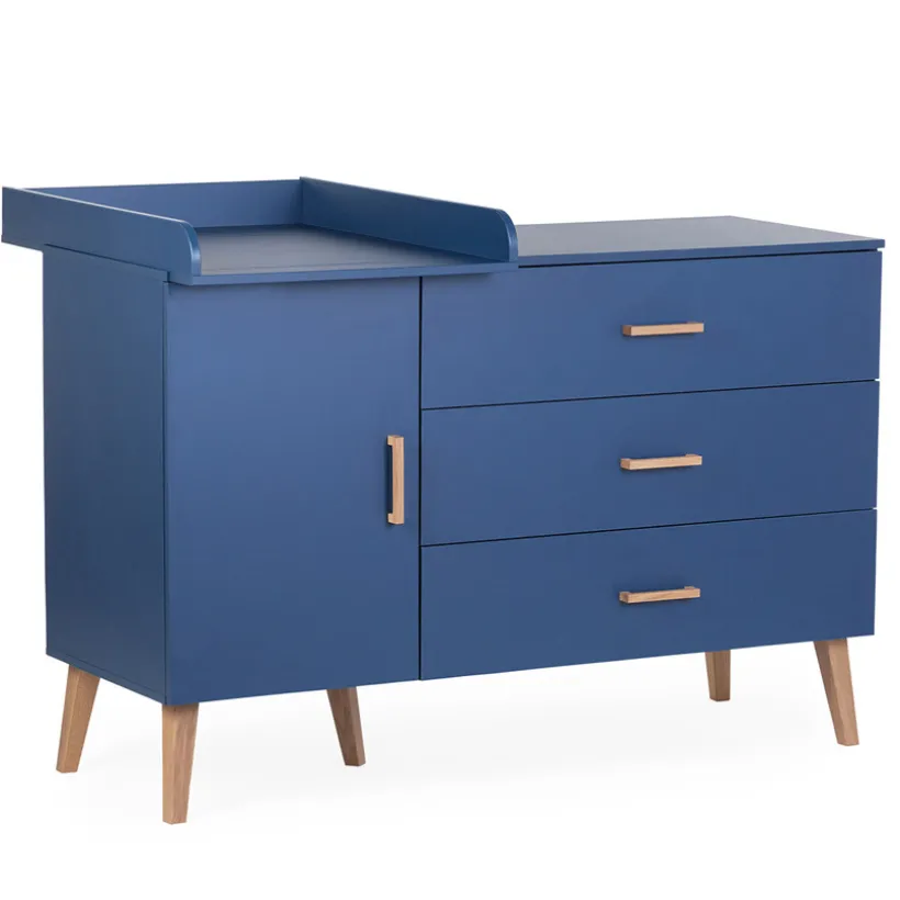 Commode + plan à langer Bold Bleu