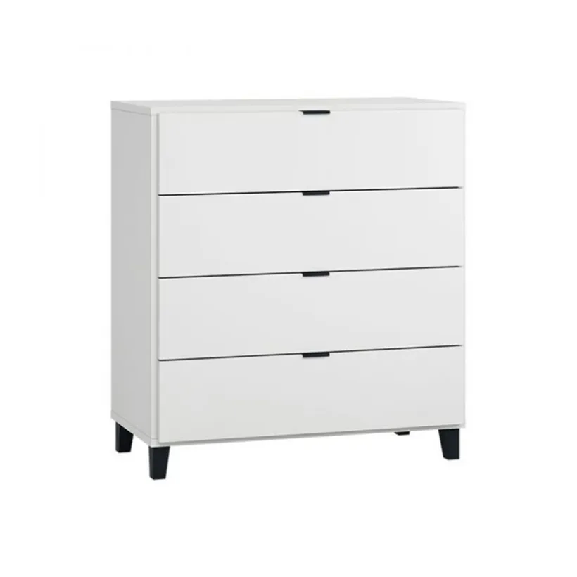 Commode Simple - Blanc / Noir