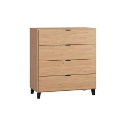 Commode Simple - Bois / Noir
