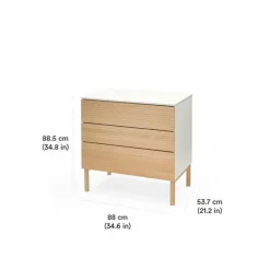COMMODE SLEEPI NATURAL 1/2