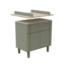 Commode 1 tiroir et 2 portes - Éléonore Kaki