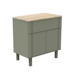 Commode 1 tiroir et 2 portes - Éléonore Kaki