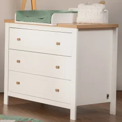 Commode 3 tiroirs avec plan à langer Maidstone