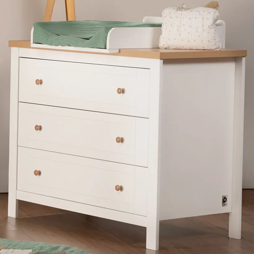 Commode 3 tiroirs avec plan à langer Maidstone