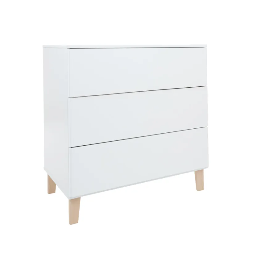 Commode 3 tiroirs blanche Noah 2.0